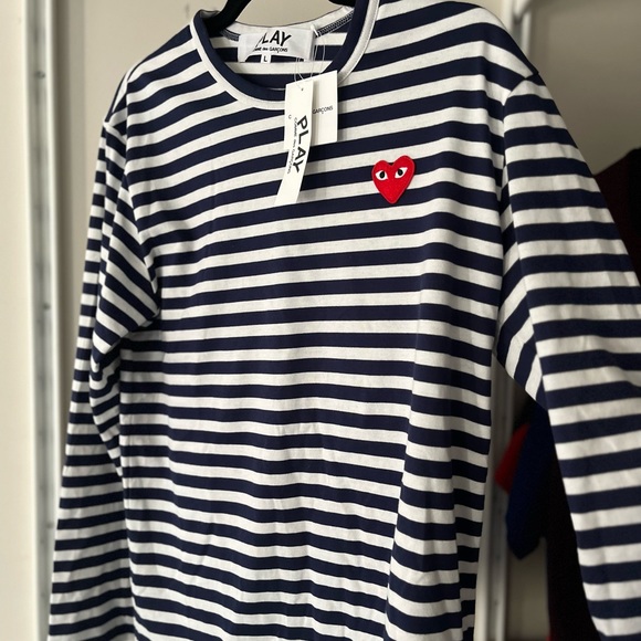 Comme de Garcon striped long sleeve shirt - Picture 1 of 2